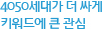 4050세대가 더 싸게 키워드에 큰 관심