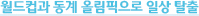 월드컵과 동계 올림픽으로 일상 탈출