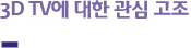 3D TV에 대한 관심 고조