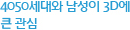 4050세대와 남성이 3D에 큰 관심